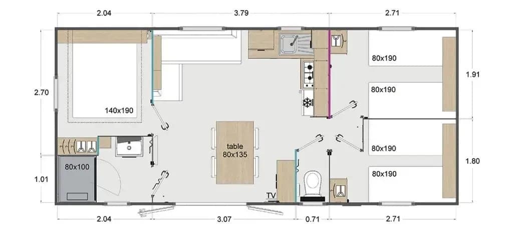 Mobil Home Dans Camping Mussonville - Miniature 7