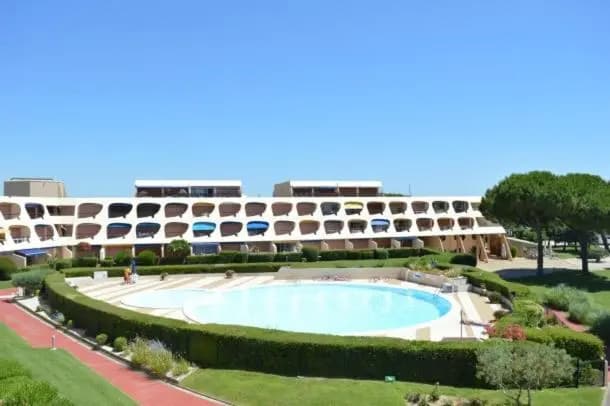 AS21549 - Studio lumineux vue mer avec piscine et parking commun - Miniature 6