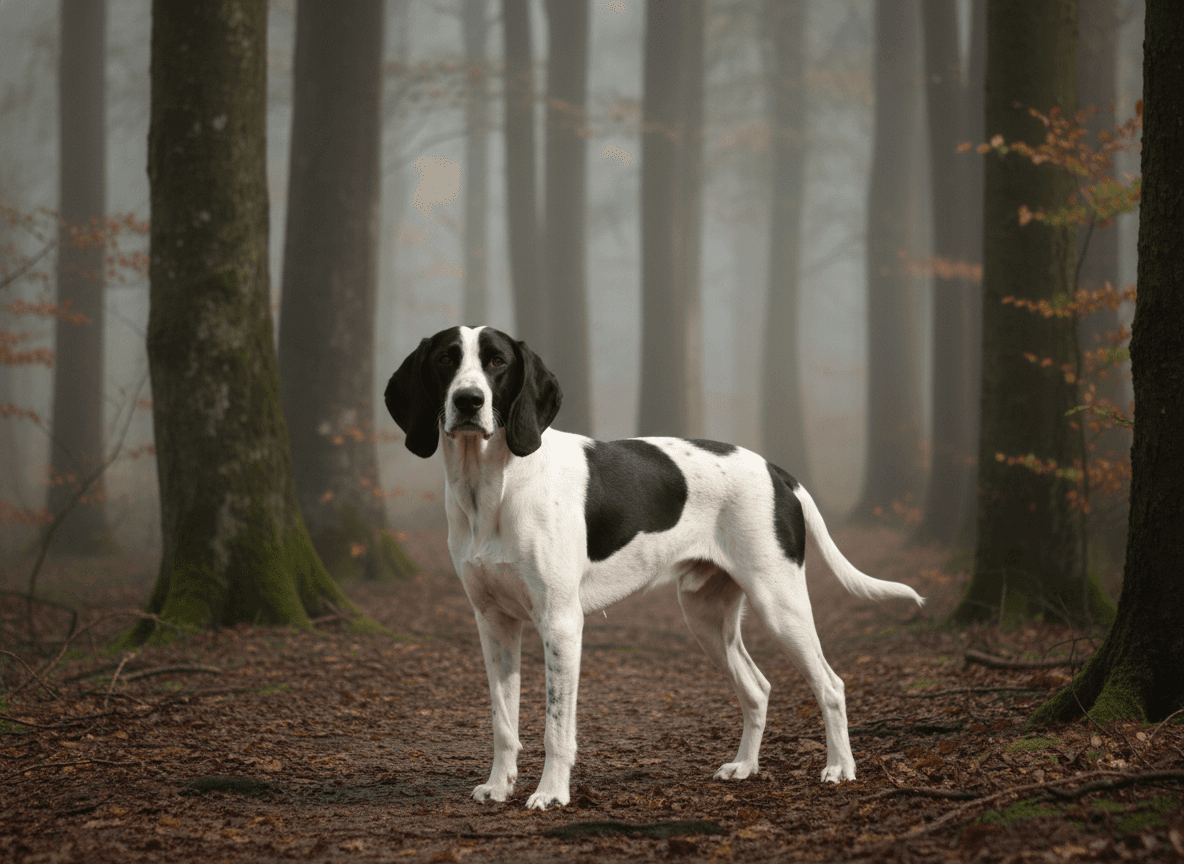 Photo d'un Grand Anglo-Français Blanc et Noir adulte