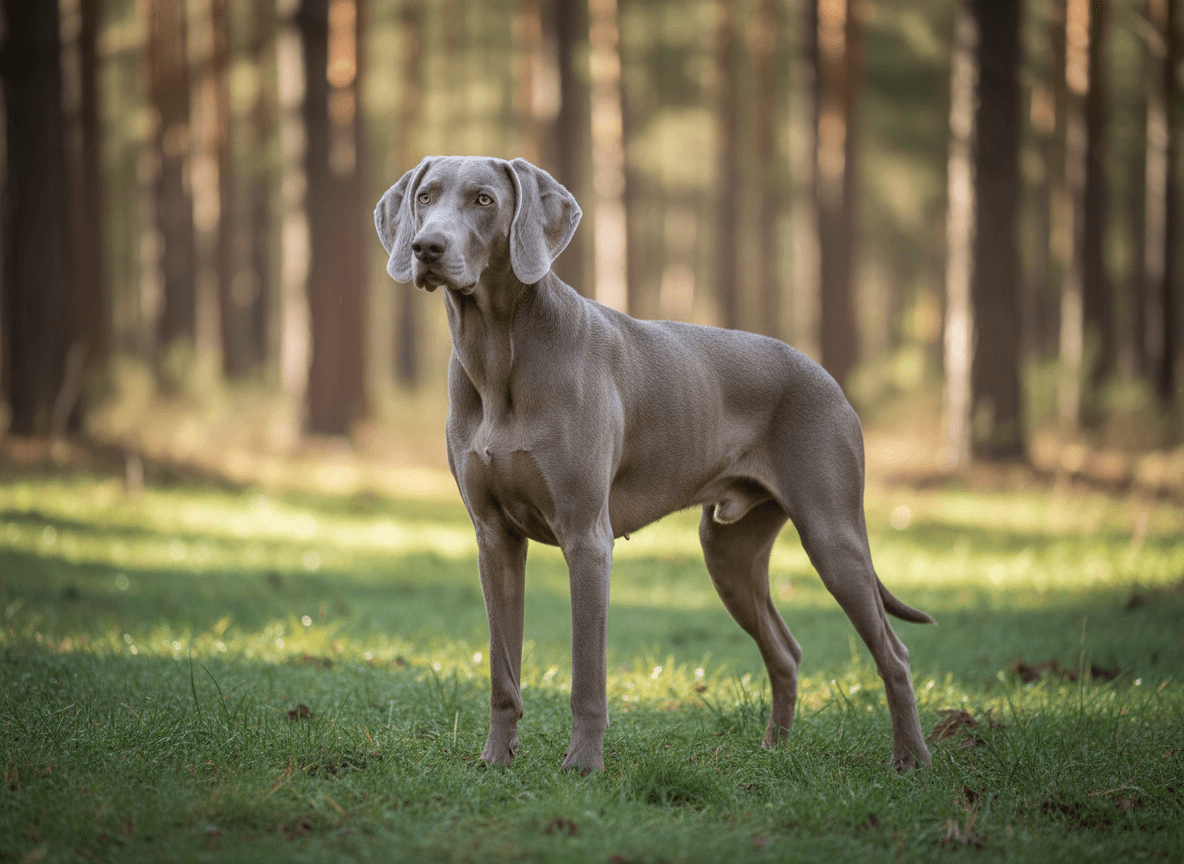 Photo d'un Braque de Weimar adulte