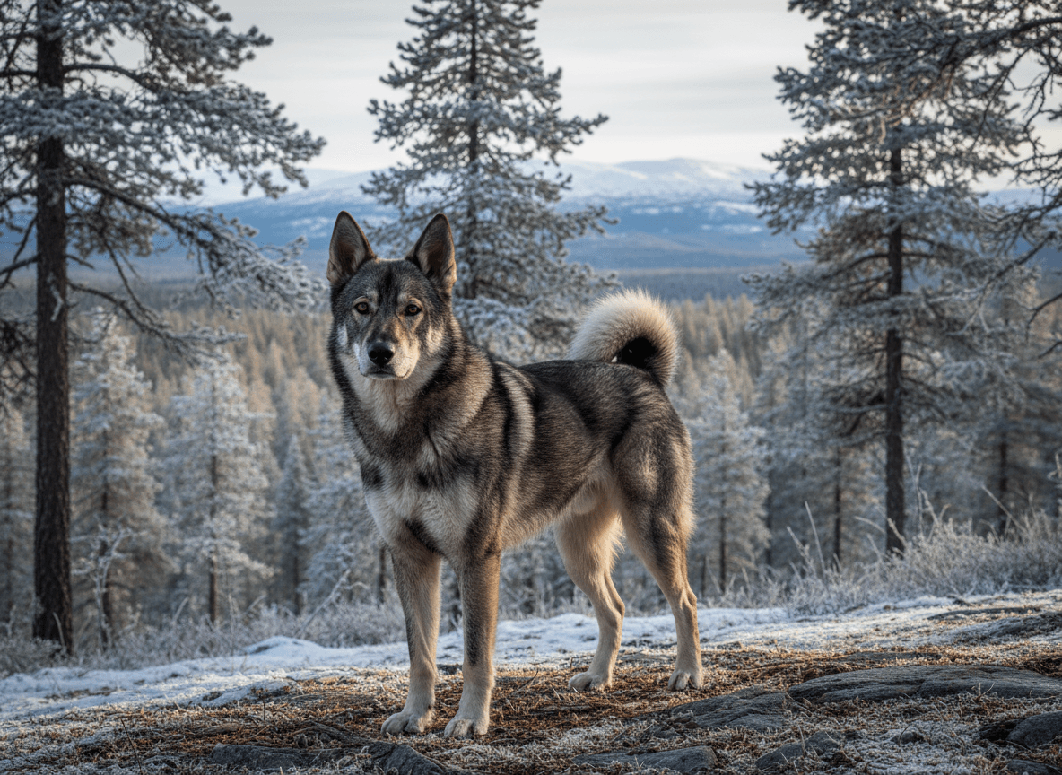 Photo d'un Chien d'Élan Suédois (Jämthund) adulte