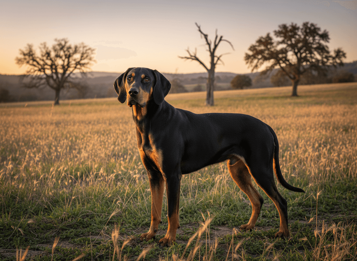 Photo d'un Brachet Noir et Feu adulte