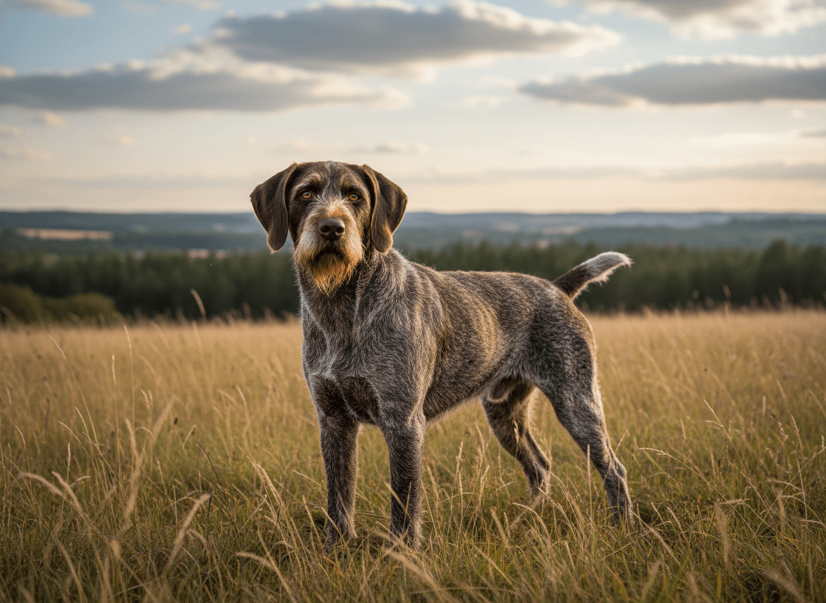 Photo d'un Chien d'Arrêt Allemand à Poil Raide (Stichelhaar) adulte