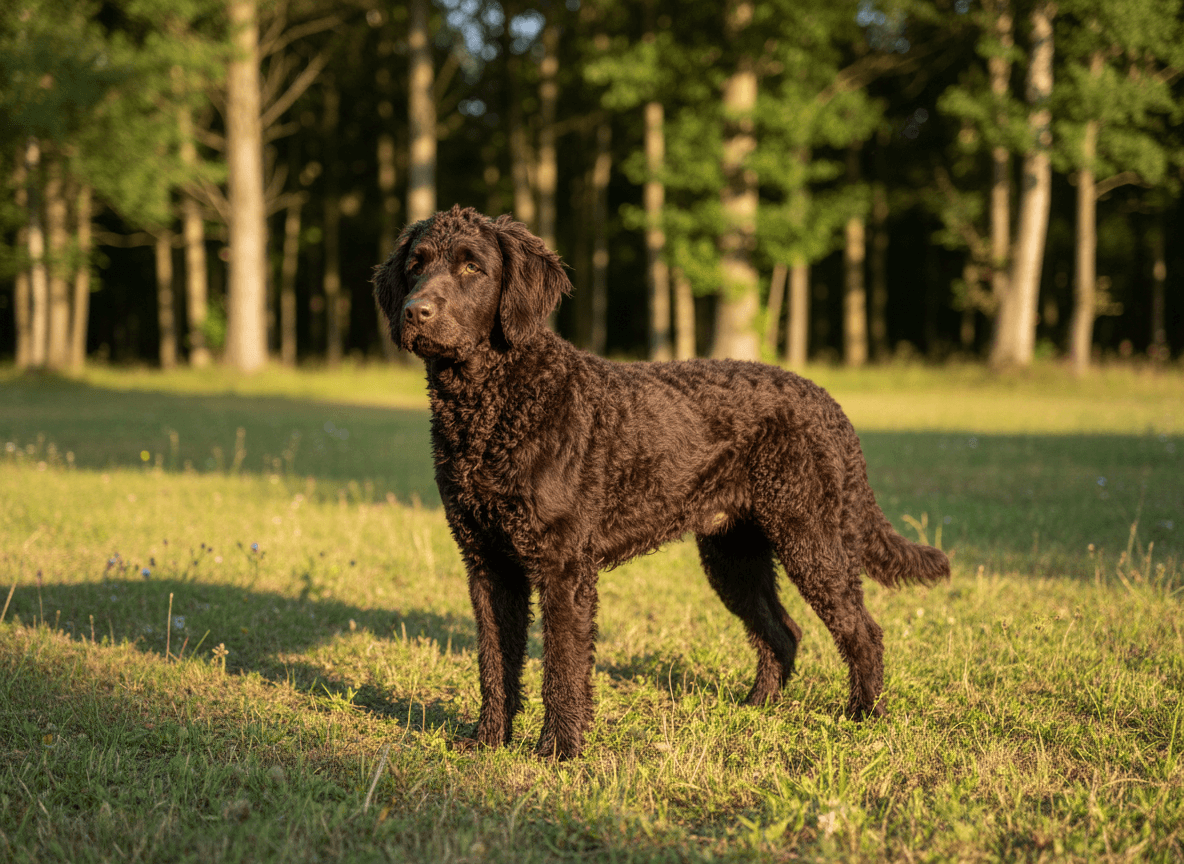 Photo d'un Curly-Coated Retriever adulte