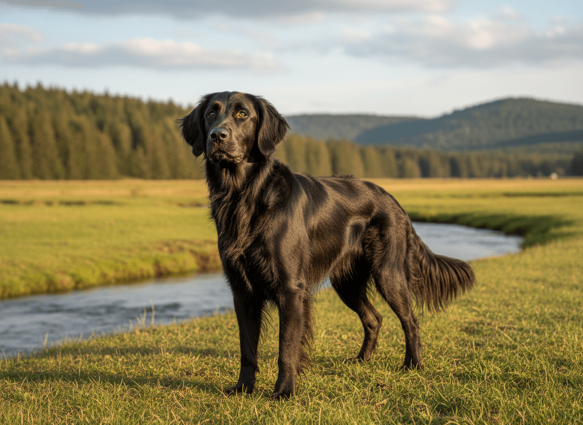 Photo d'un Flat-Coated Retriever adulte