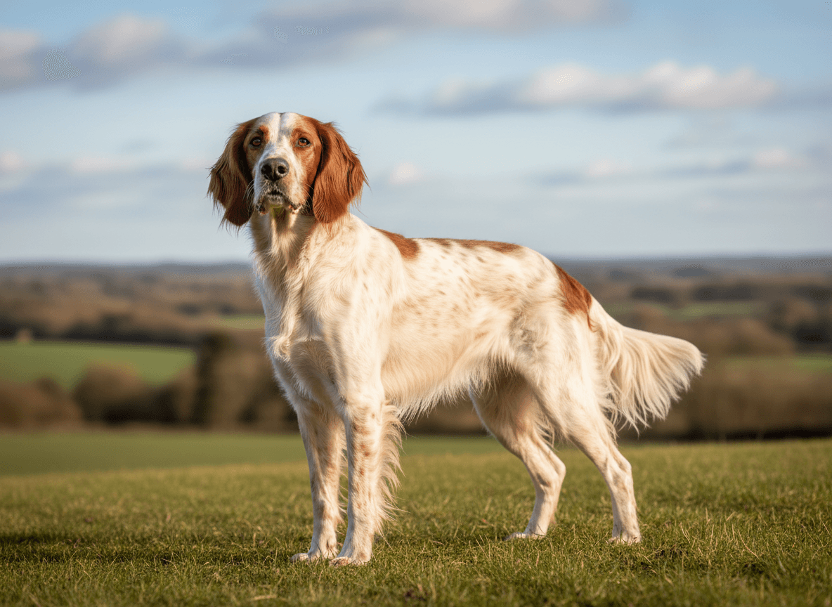 Photo d'un Setter Irlandais Rouge et Blanc adulte