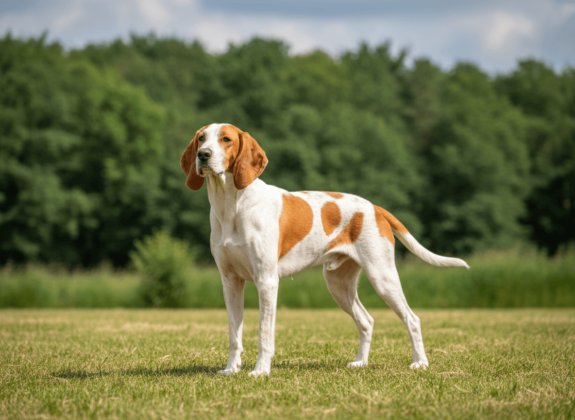 Photo d'un Grand Anglo-Français Blanc et Orange adulte
