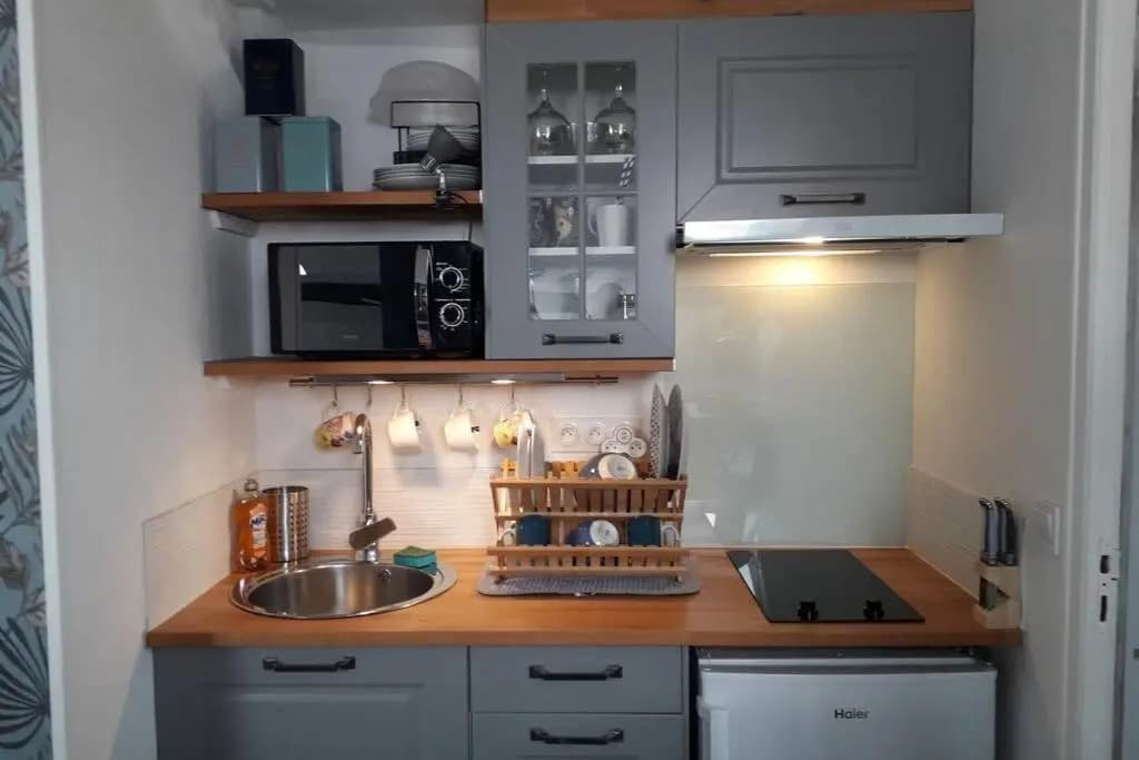 Le Mini Loft Montargis centre 1 à 4 personnes climatisation parking linge wifi freebox Netflix - Photo 1