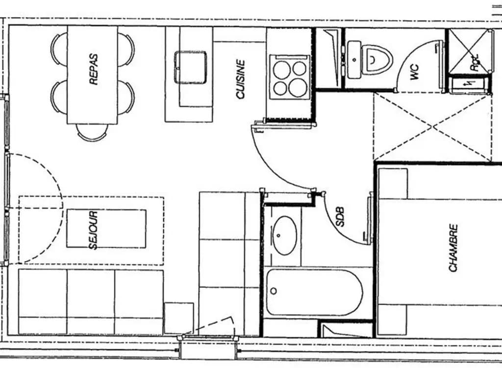 Appartement Valmorel, 2 pièces, 5 personnes - FR-1-291-736 - Photo 1